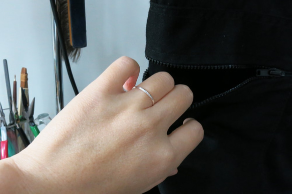 極簡系列純銀戒指 #01 sterling silver ring 手作創意飾品 handmade jewelry 第2張的照片