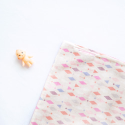 有機棉刺繡手帕巾 ハンカチ - 粉紅盒 第6張的照片