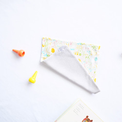 有機棉刺繡手帕巾 ハンカチ - 米黃盒 第9張的照片