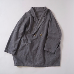 Daruma Cocoon Jacket / 灰色 / Mikawa Textile 第9張的照片