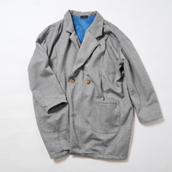 Daruma Cocoon Jacket 襯裡 / 人字紋 / Mikawa Textile 第4張的照片