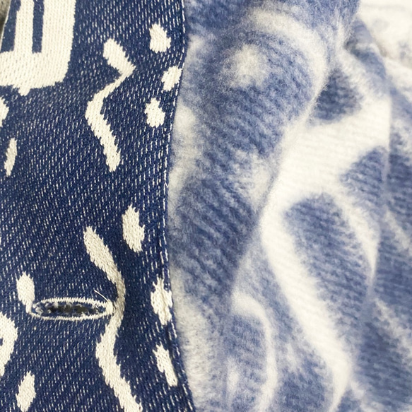 【福袋】休閒開衫-UMIBE-海軍藍+繭形裹身裙長/靛藍 第7張的照片