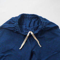 單刺子氣球褲/藍色/三河棉刺子編織 第3張的照片