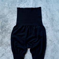 保暖棉質打底褲/黑色/三河針織 第2張的照片
