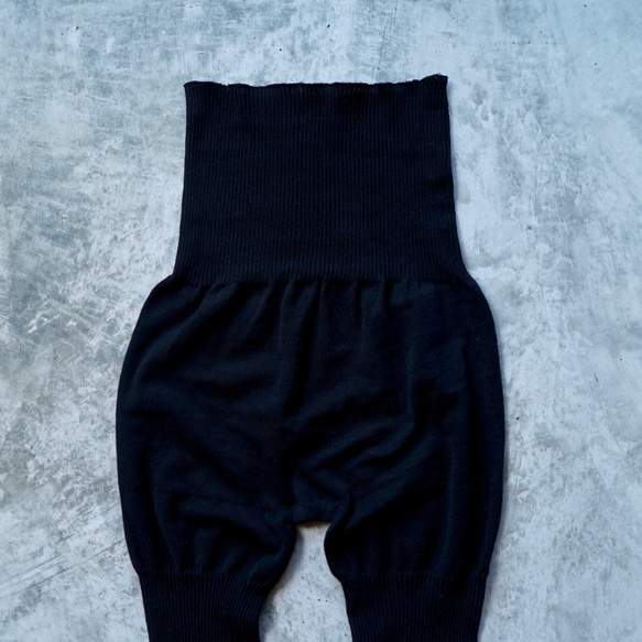 保暖棉質打底褲/黑色/三河針織 第2張的照片