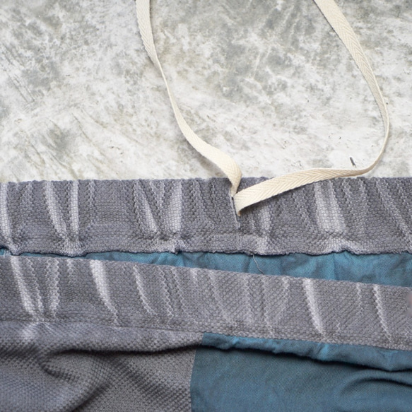 【福袋】寬鬆紗布T卹/米白+繭裙長/灰色 第4張的照片