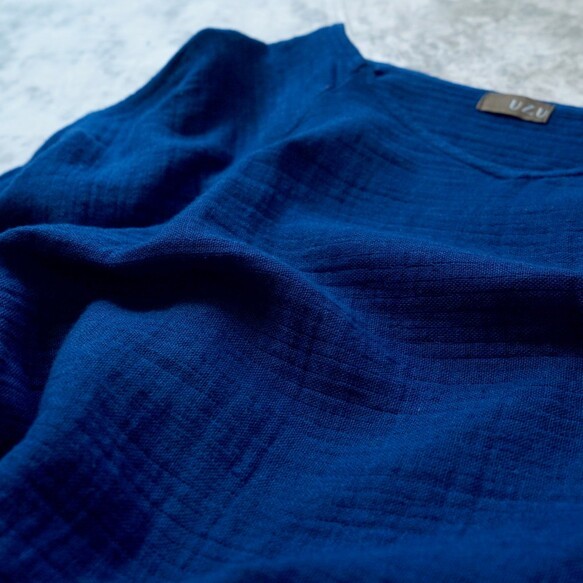 【幸運包】插肩袖上衣/藍色+針織長裙/羽毛藍 第9張的照片