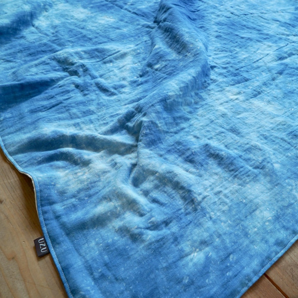 紗布毯襁褓糖果/藍色斑駁/赤塔棉 第6張的照片