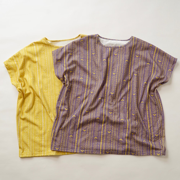 【福袋】スラブニットセットアップ/ Tシャツ＋ワイドパンツ/２カラー 6枚目の画像