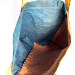 手提袋靛藍×柿子染色 第5張的照片