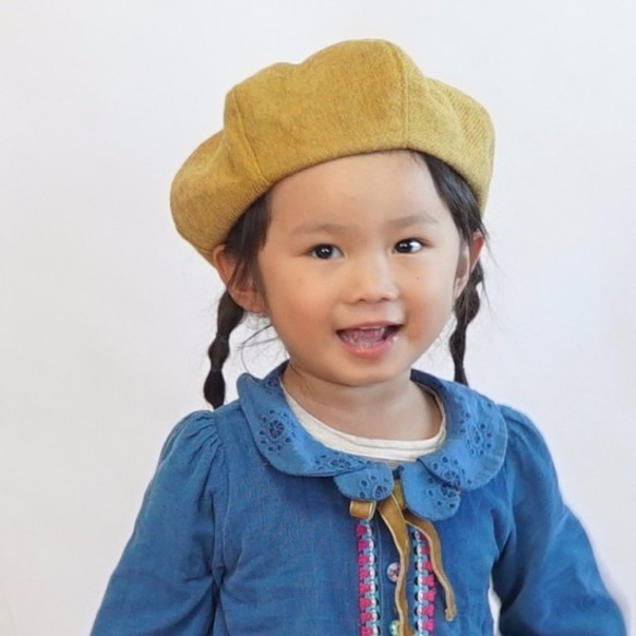 Fuwa Beret帽子2種顏色[兒童] 100％羊毛ito maki maki×UZU草本春天彈出 第1張的照片