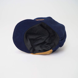 Mokomoko Casquette / 靛藍拼布 / Mikawa Cotton Sashiko Ori 第6張的照片