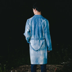 工作室外套/斑駁的靛藍/三川紡織 第3張的照片
