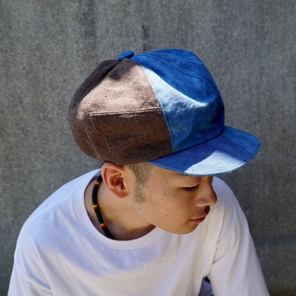 Casquette Indigo x Tweed / ito maki maki x UZU 第2張的照片