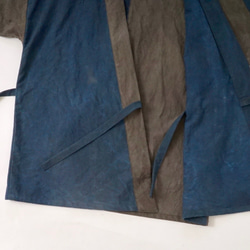 Patchwork Samue / Blue Gray x Gray / Mikawa Textile 第7張的照片