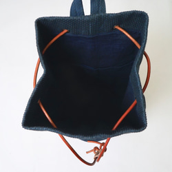 [Restock]拳擊手背包3色/ Mikawa棉質棉緞編織/背囊 第7張的照片
