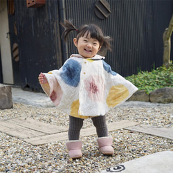 輝輝斗篷/模糊波點/赤塔棉雙層紗布 第1張的照片