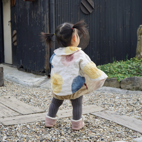 輝輝斗篷/模糊波點/赤塔棉雙層紗布 第4張的照片