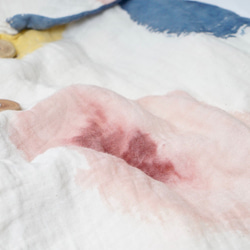 輝輝斗篷/模糊波點/赤塔棉雙層紗布 第7張的照片