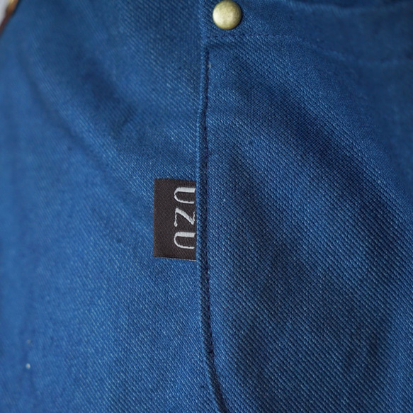 短圍裙 / 靛藍 / 可更換原始標誌 / 三河紡織 第6張的照片
