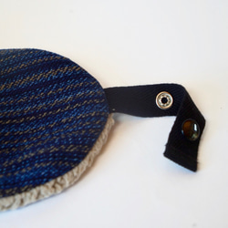 帶有耳墊的帽子/藍色/ Enshu紡織品 第6張的照片