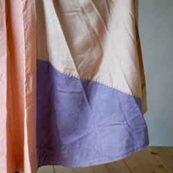 手工縫線半身裙/粉色/ Mikawa紡織品 第8張的照片