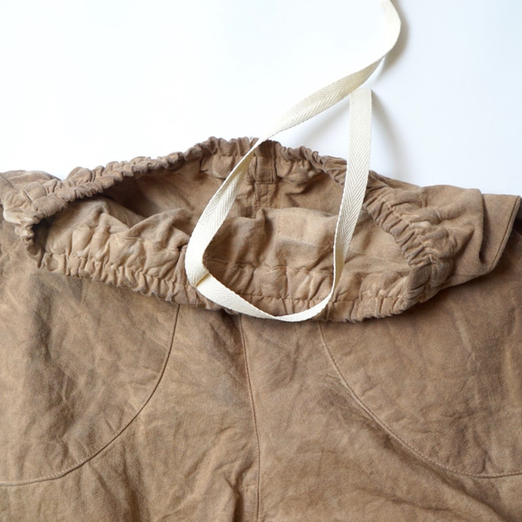 「夏日福袋」鑰匙領紗布T卹（本色）+羚羊褲（棕米色） 第7張的照片