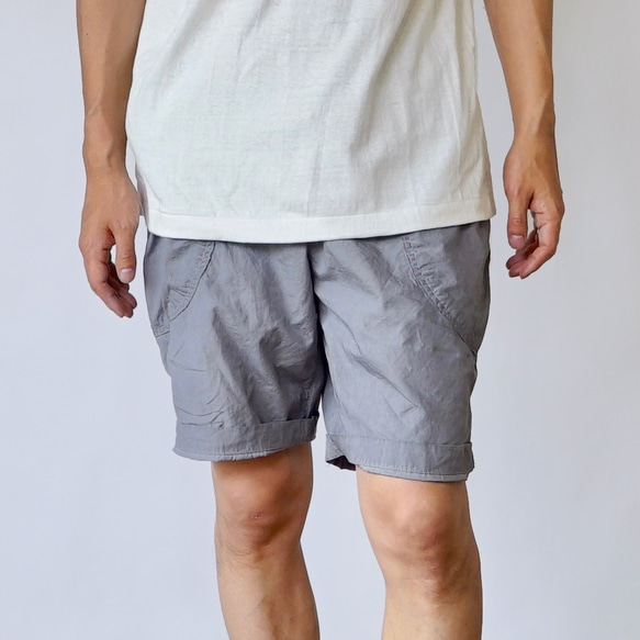 脆皮戶外半褲/灰色/Enshu Textile 第1張的照片