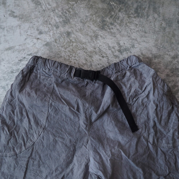 脆皮戶外半褲/灰色/Enshu Textile 第4張的照片