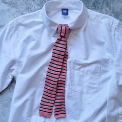 編織物領帶/邊界粉紅/美濃日本紙線 第2張的照片