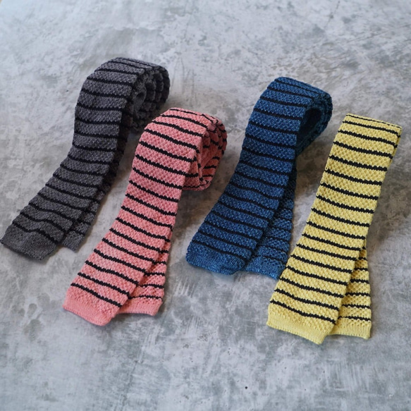 編織物領帶/邊界粉紅/美濃日本紙線 第4張的照片
