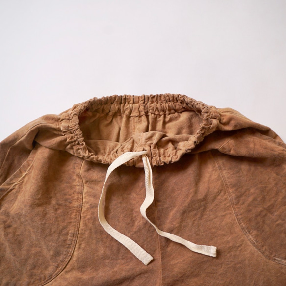 燈籠褲/棕色/三河紡織 第5張的照片