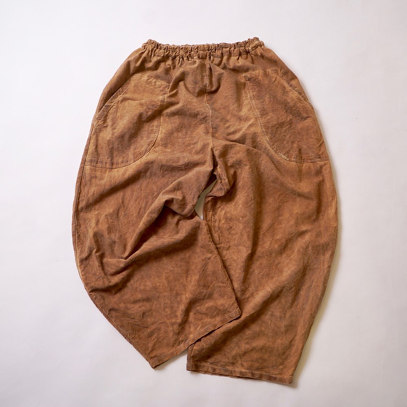 燈籠褲/棕色/三河紡織 第7張的照片