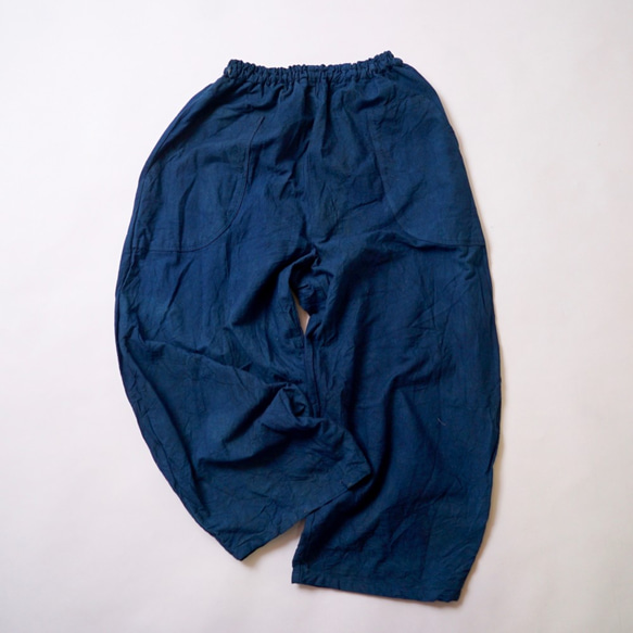燈籠褲/靛藍/三河紡織 第8張的照片