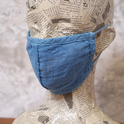 【超值2件套裝】成人紗布3D口罩/6色（靛藍染色、植物染色）/赤塔棉 第5張的照片
