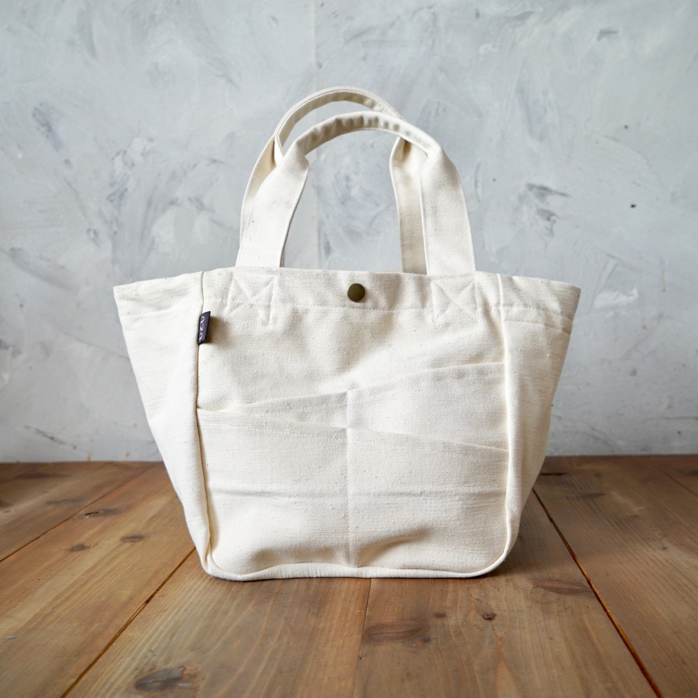 デイリートートバッグ/生成り/三河織物 前掛け帆布