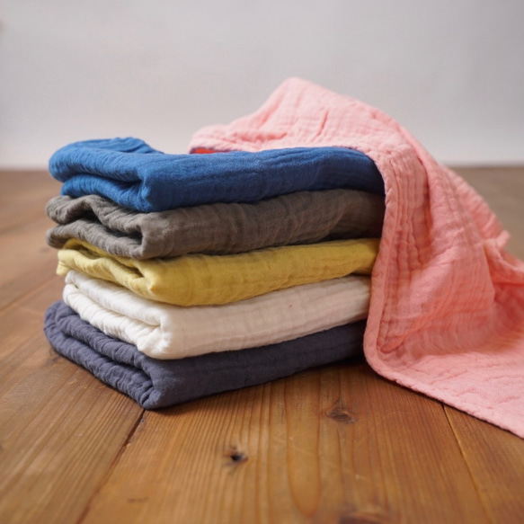 【三件套】柔軟紗布洗臉巾三件套/6色可選/赤塔棉 第1張的照片