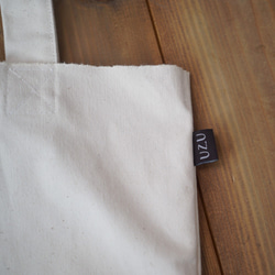 刺繡姓名環保袋/未漂白/Mikawa 紡織圍裙帆布 第8張的照片