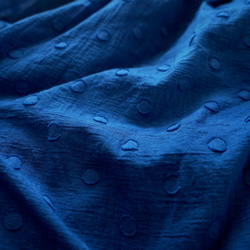 サマーマキシスカート/ドットインディゴ/遠州織物 7枚目の画像