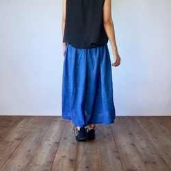 夏季長裙/圓點靛藍/Enshu Textile 第5張的照片