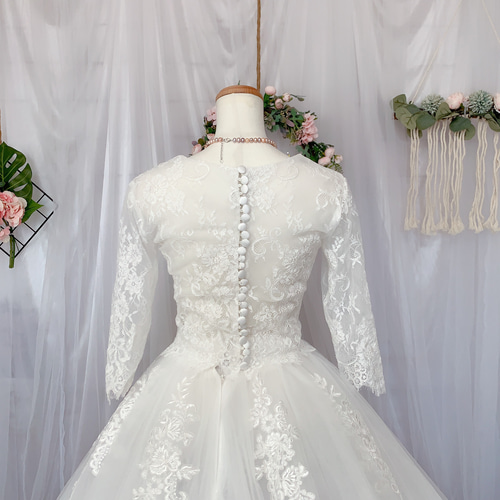 7分袖、高級なレースボレロ、ウェディングボレロ、オーダーメイド