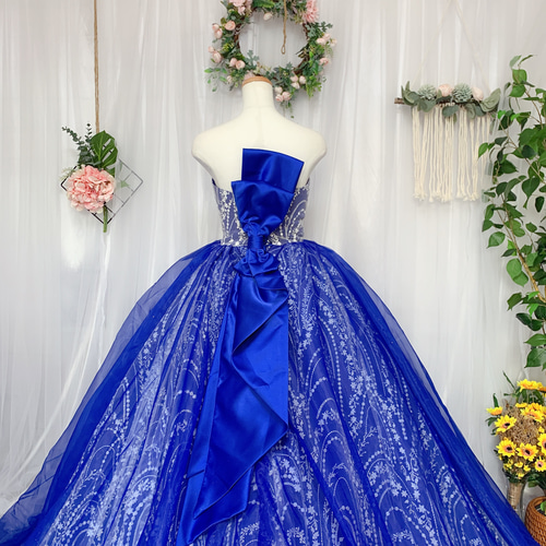 キラキラウェディングドレス カラードレス リボン 結婚式 二次会 キラキラウェディングドレス カラードレス リボン 結婚式 二次会