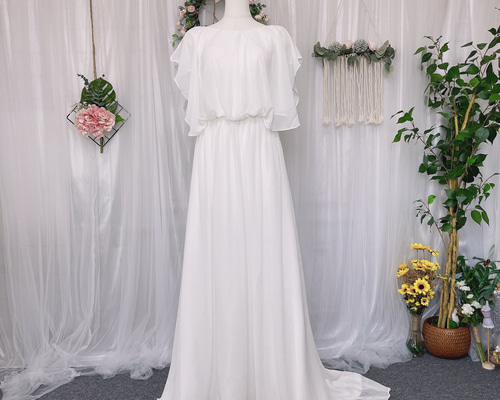 着用時間 約3時間】7号オーダーメイド ウェディングドレス