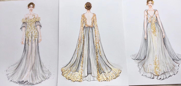 デザイン完全オーダー、ウェディングドレス、オーバースカート、ボレロ、チュールスカートなど、ウェディング品全てオーダー可能 ウェディングドレス オーバースカート ボレロ 生地 もし 何がありましたら