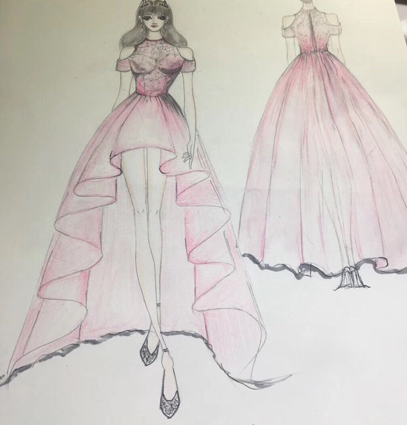 デザイン完全オーダー、ウェディングドレス、オーバースカート、ボレロ、チュールスカートなど、ウェディング品全てオーダー可能 ウェディングドレス オーバースカート ボレロ 生地 もし 何がありましたら