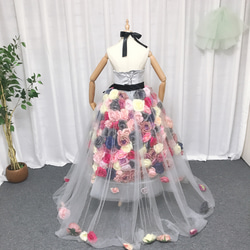 薔薇のウェディングドレス、ハンドメイド、 5枚目の画像