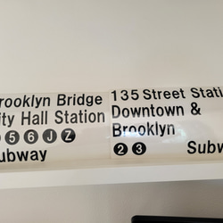 ニューヨーク地下鉄サイン2枚セット 3枚目の画像