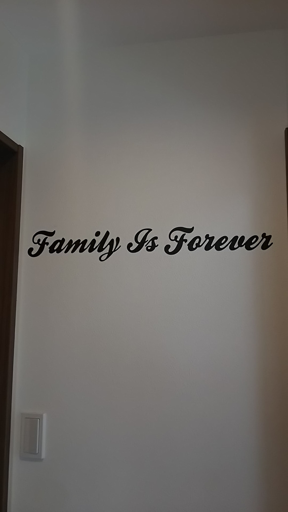 Family Is Forever ウォールステッカー 4枚目の画像
