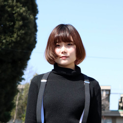 日本製造 NOMURA super clip Y 型吊帶女士 30mm 寬曼波黑色 第5張的照片