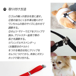 貓 POS 運輸免運費 小狗吊帶 點橡膠牛皮 NOMURA 日本製造 可愛包裝 第6張的照片